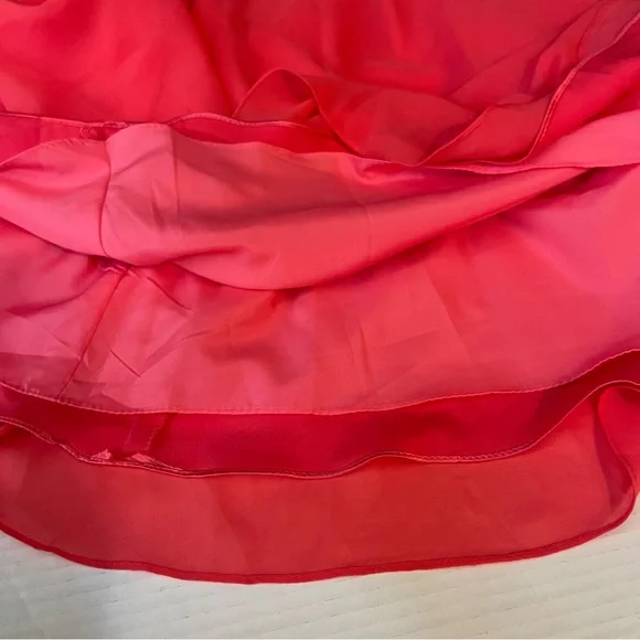 Allure Bridal Red Orange Maxi Dress NWT Size 10 - Picture 7 of 12